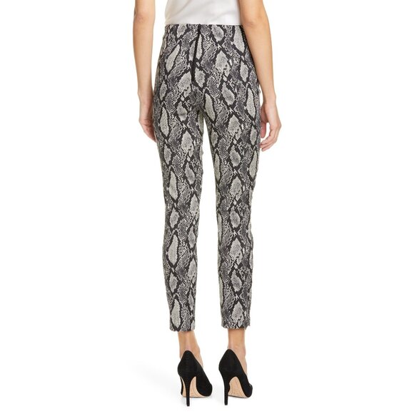 Alice + Olivia Black and Gray Snake Print Skinny Pants - Picture 3 of 9